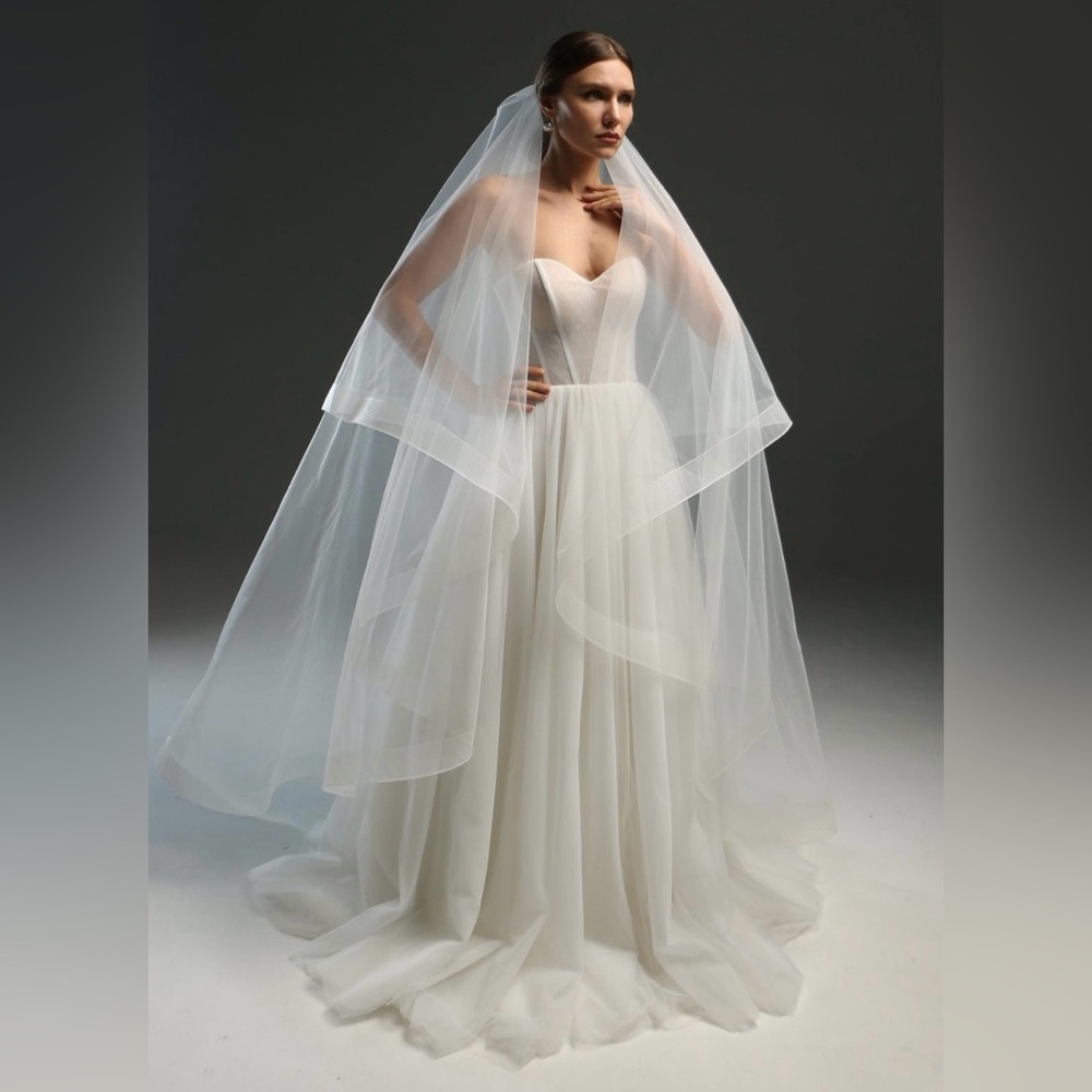 BRAND NEW UNUSED Handmade Cathedral Length Veil